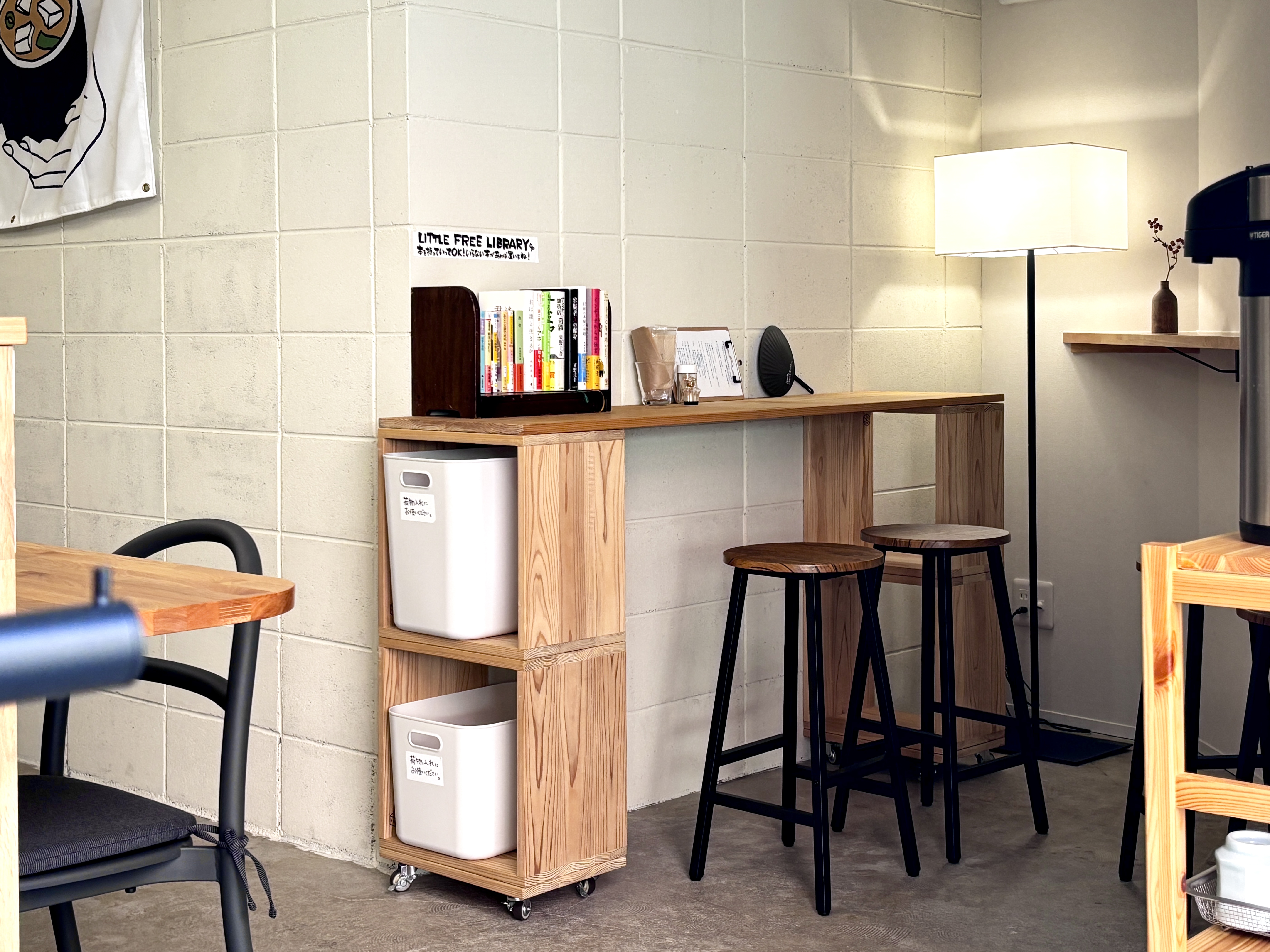 味噌汁スタンドsatoさん 様<br />
<span>もくわくの使用用途：出店時のカウンター什器・自宅での収納棚→実店舗のカウンターとして</span>